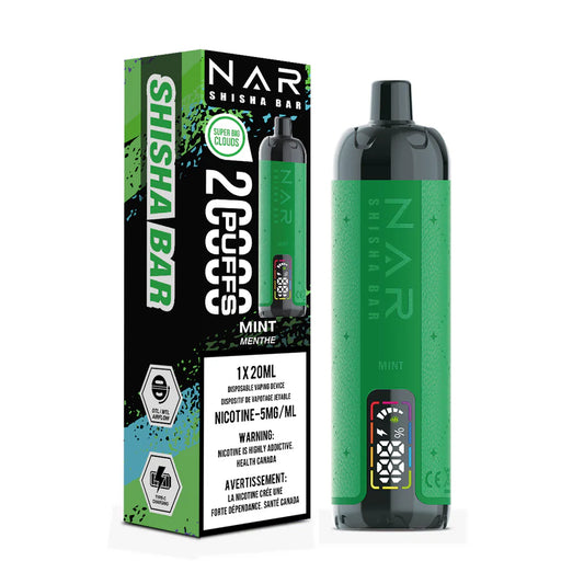 NAR SHISHA BAR 20K PUFFS - ALL FLAVOURS
