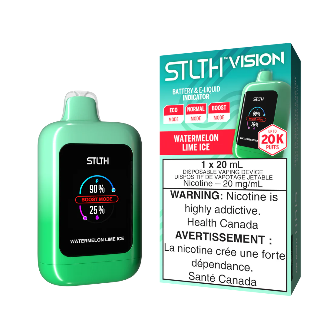 STLTH VISION 20K PUFFS (ON) - ALL FLAVORS