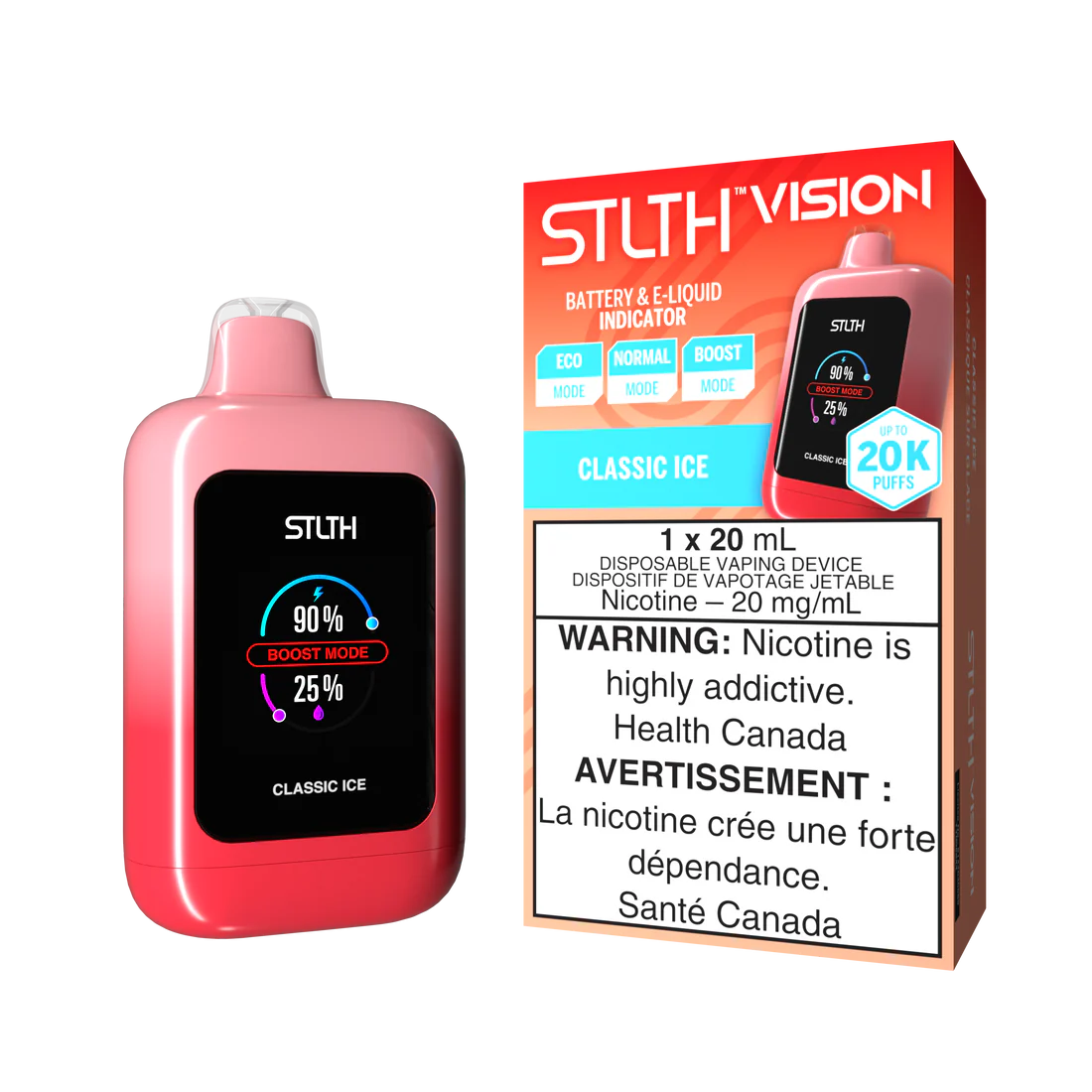 STLTH VISION 20K PUFFS (ON) - ALL FLAVORS