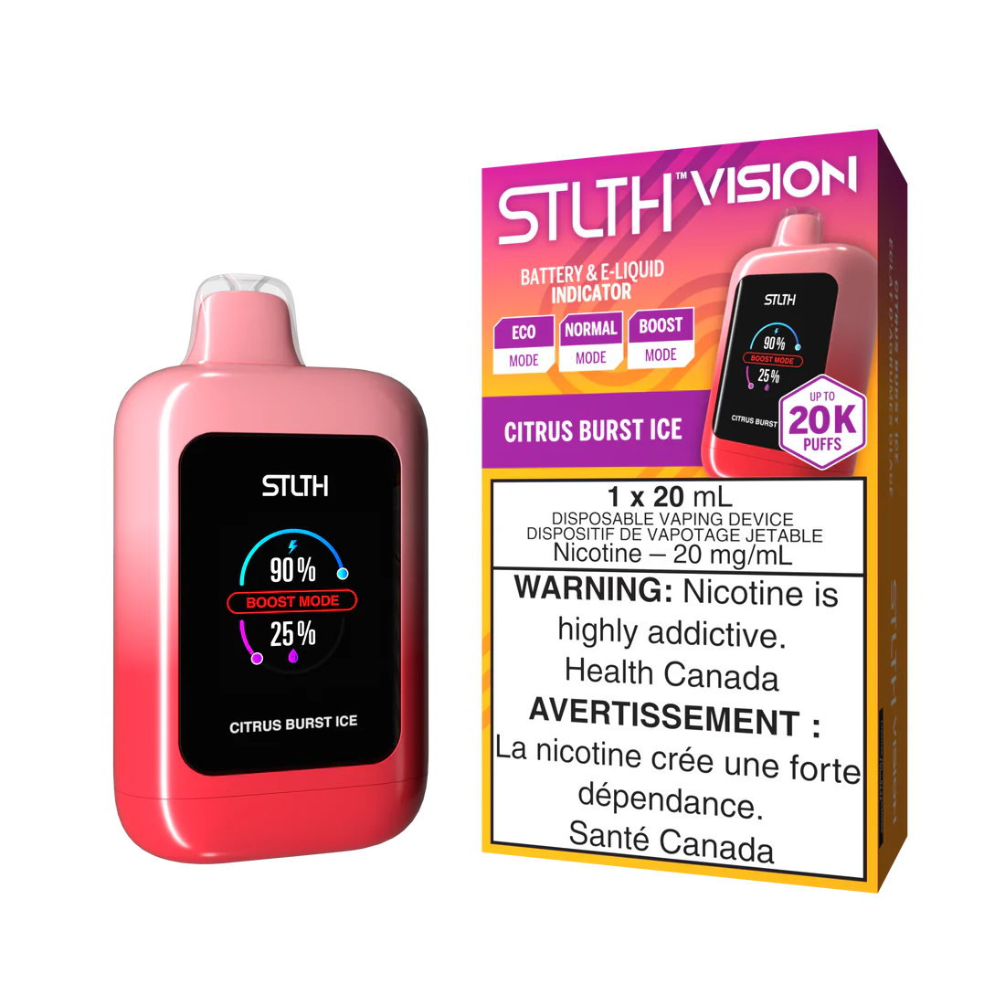 STLTH VISION 20K PUFFS (ON) - ALL FLAVORS