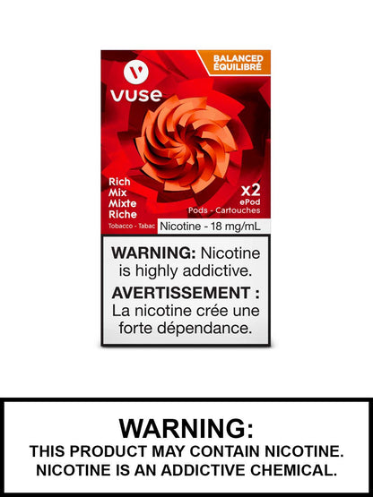 VUSE PODS  (ON) - ALL FLAVOURS