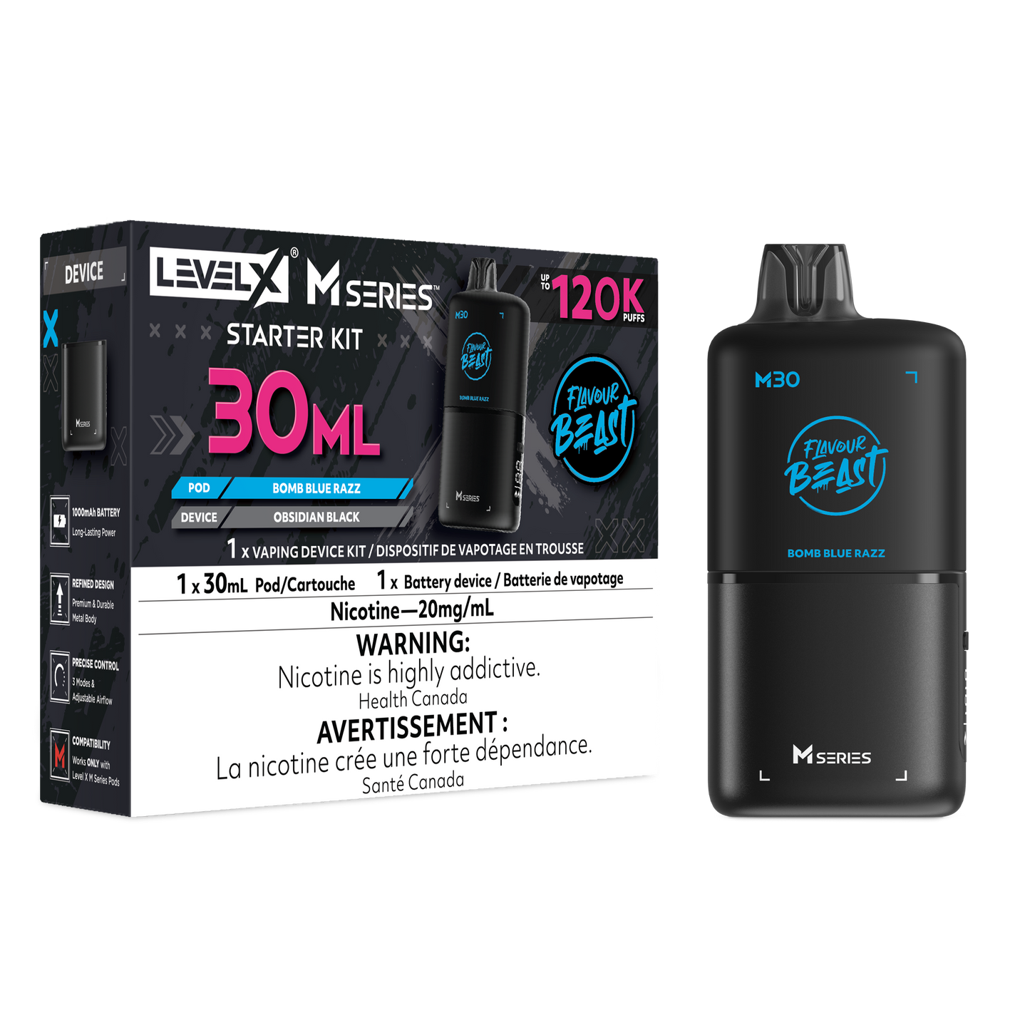 FLAVOUR BEAST LEVEL X M30 STARTER KIT 120K PUFFS