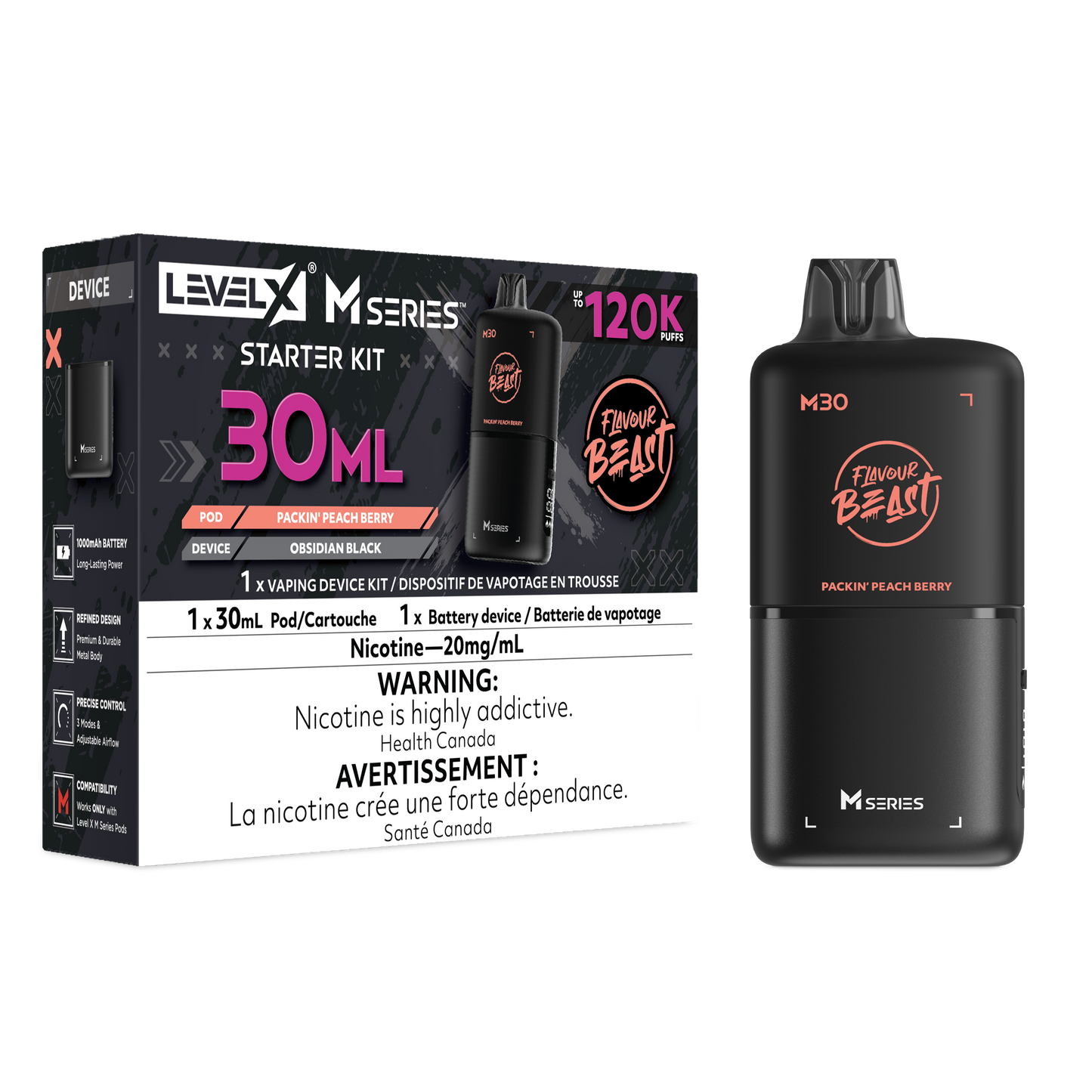 FLAVOUR BEAST LEVEL X M30 STARTER KIT 120K PUFFS