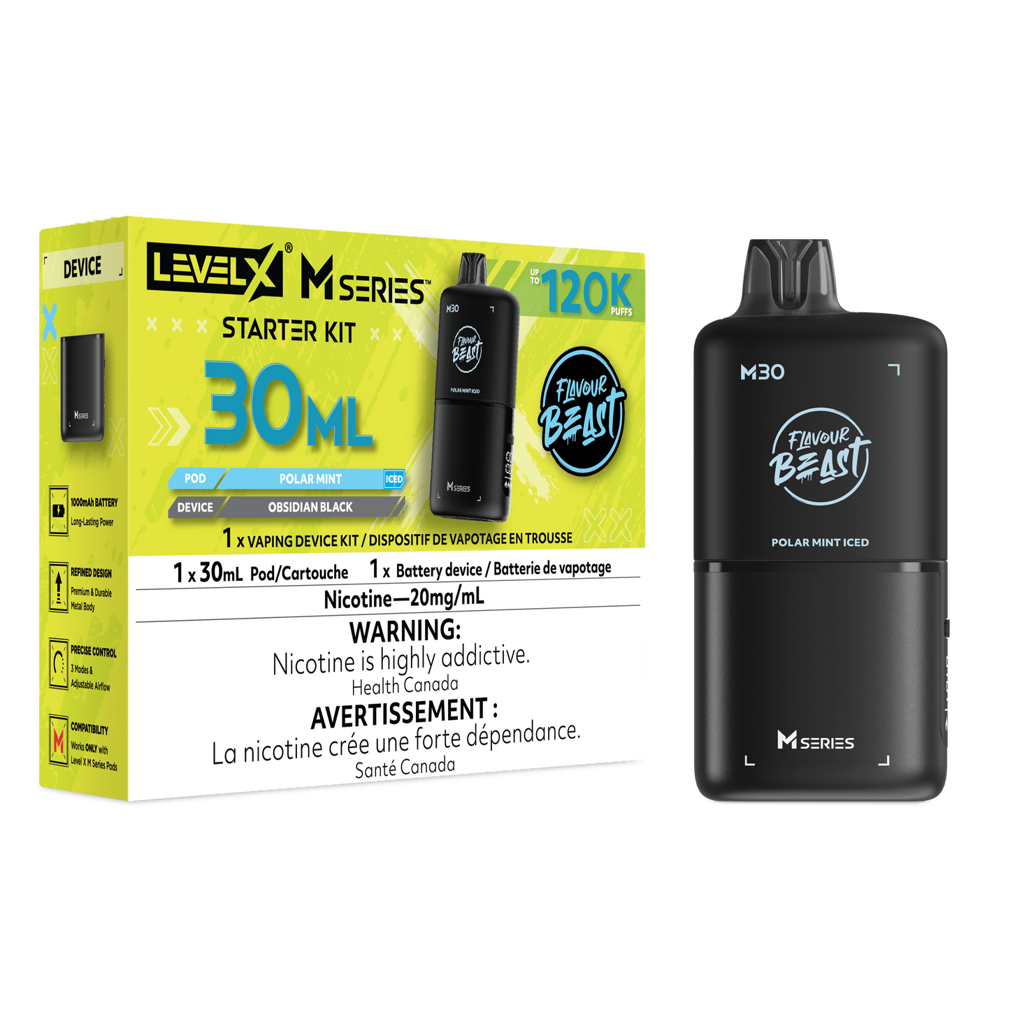 FLAVOUR BEAST LEVEL X M30 STARTER KIT 120K PUFFS