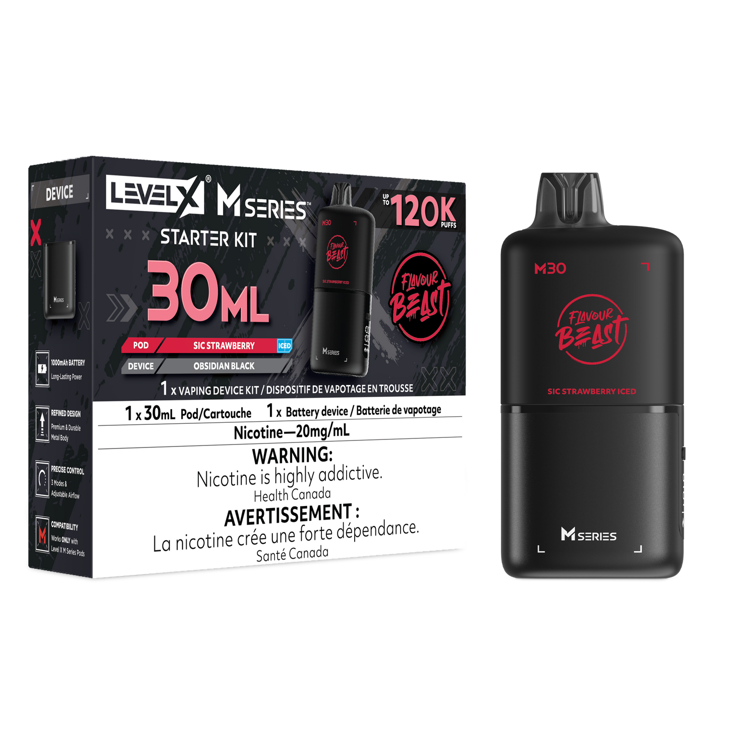 FLAVOUR BEAST LEVEL X M30 STARTER KIT 120K PUFFS