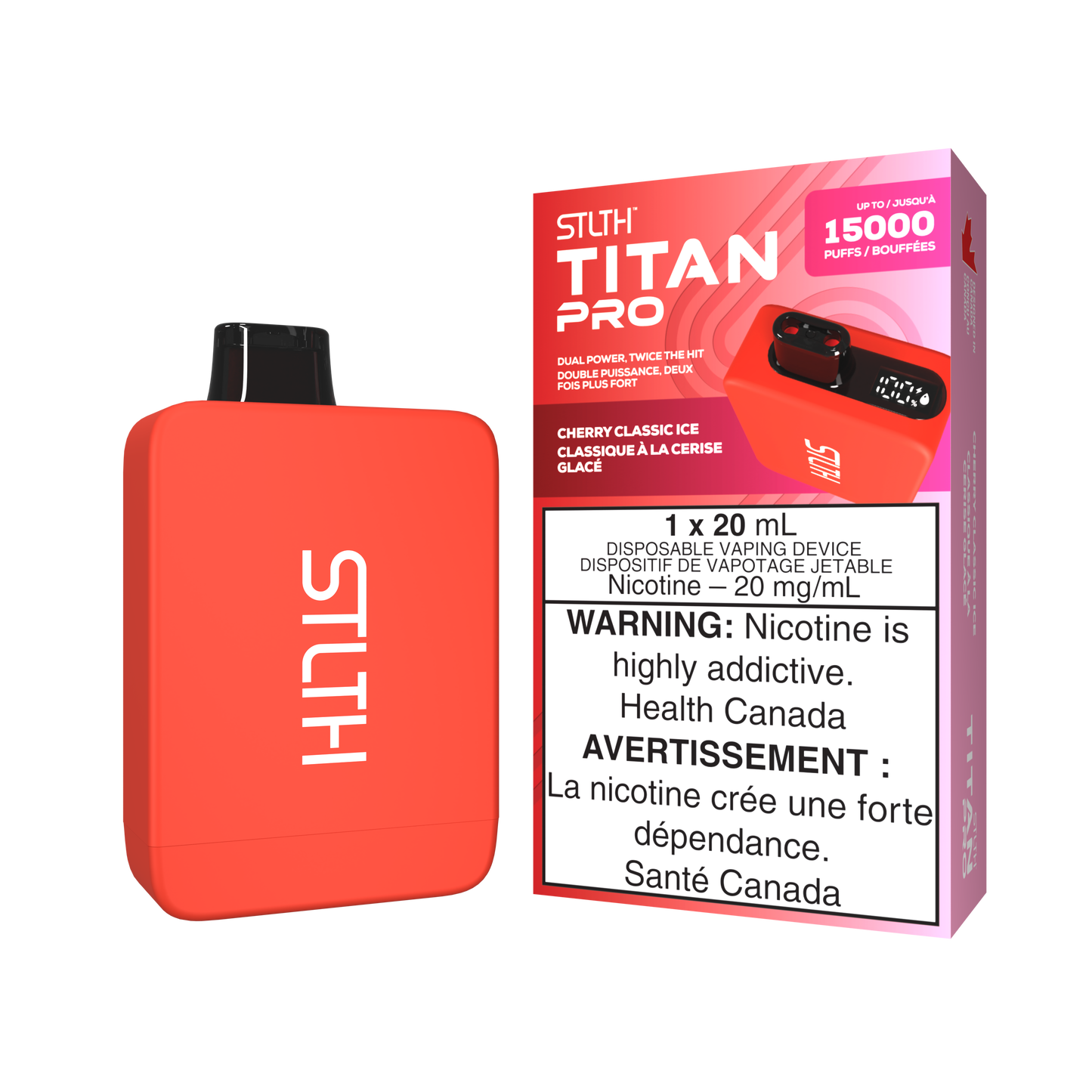 STLTH TITAN PRO 15K PUFFS (ON)- ALL FLAVORS