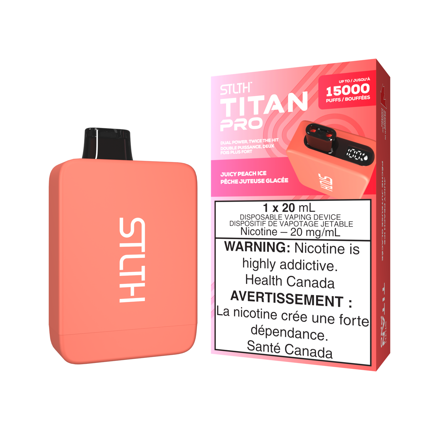 STLTH TITAN PRO 15K PUFFS (ON)- ALL FLAVORS