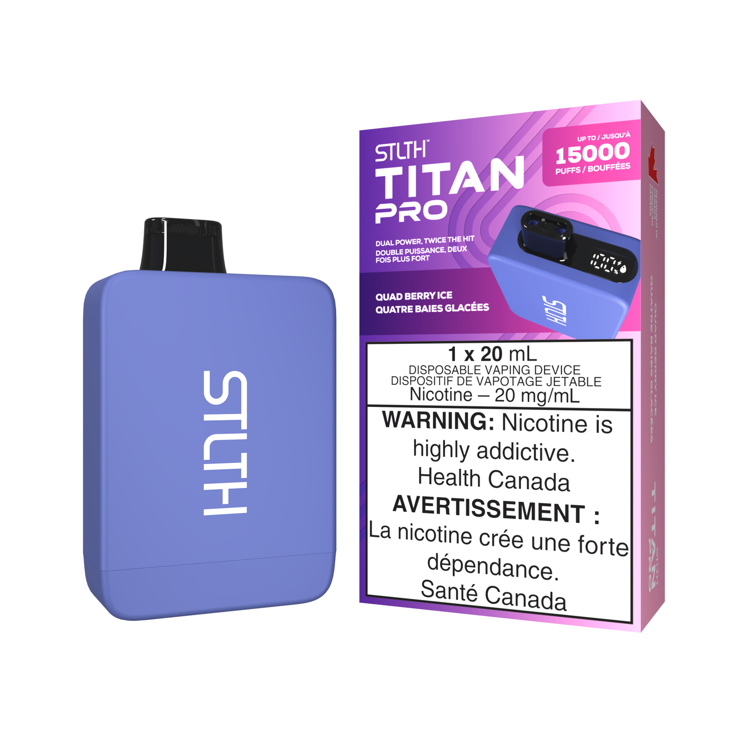 STLTH TITAN PRO 15K PUFFS (ON)- ALL FLAVORS