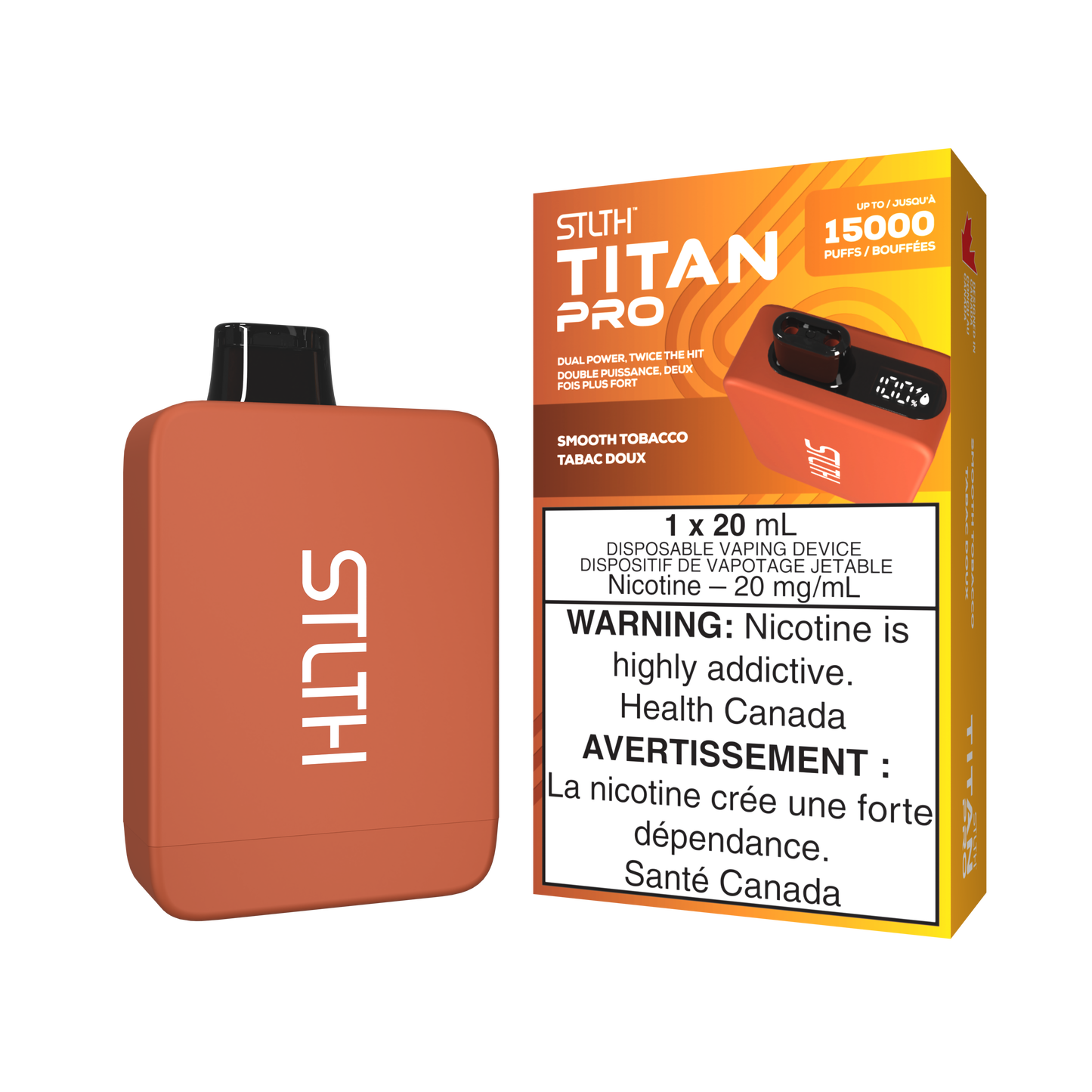 STLTH TITAN PRO 15K PUFFS (ON)- ALL FLAVORS