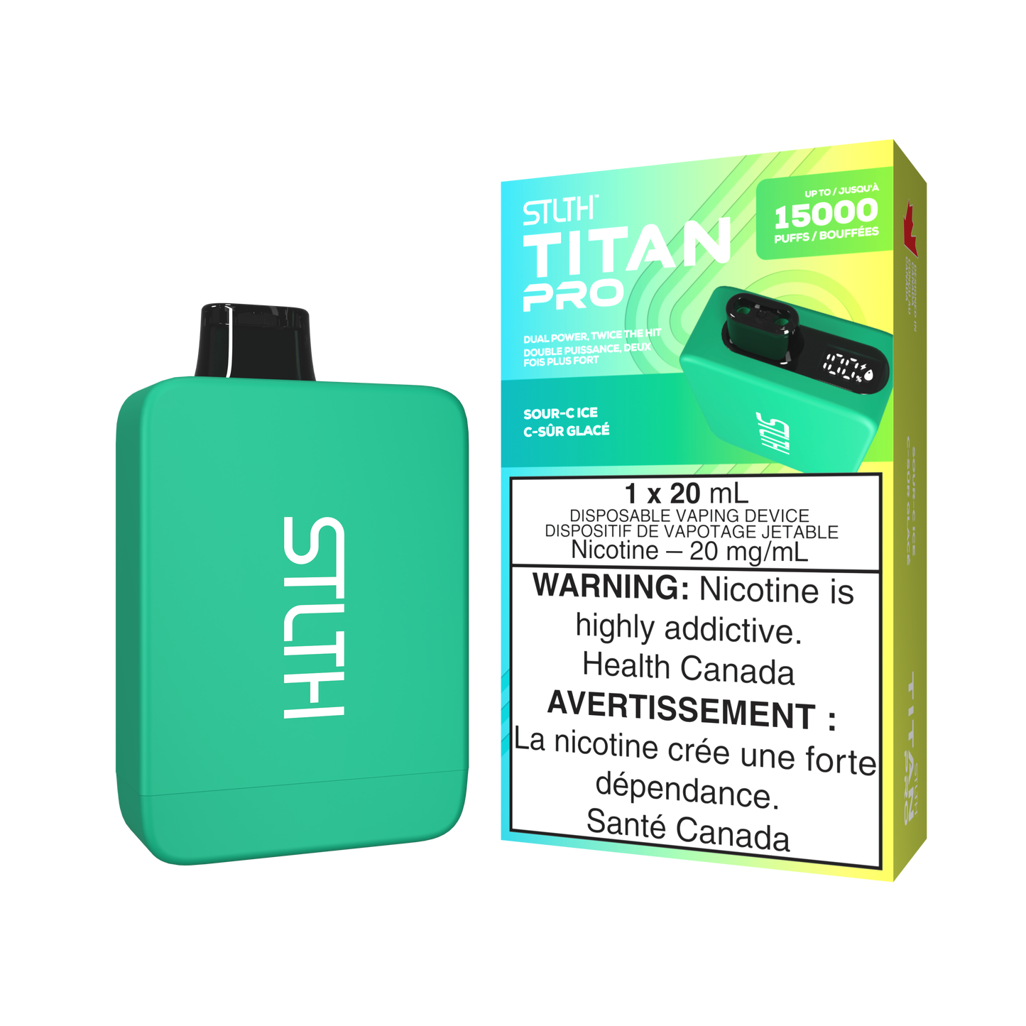 STLTH TITAN PRO 15K PUFFS (ON)- ALL FLAVORS