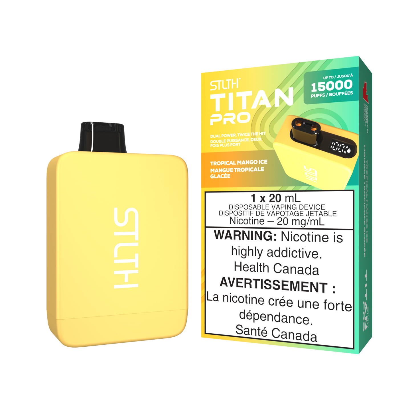 STLTH TITAN PRO 15K PUFFS (ON)- ALL FLAVORS
