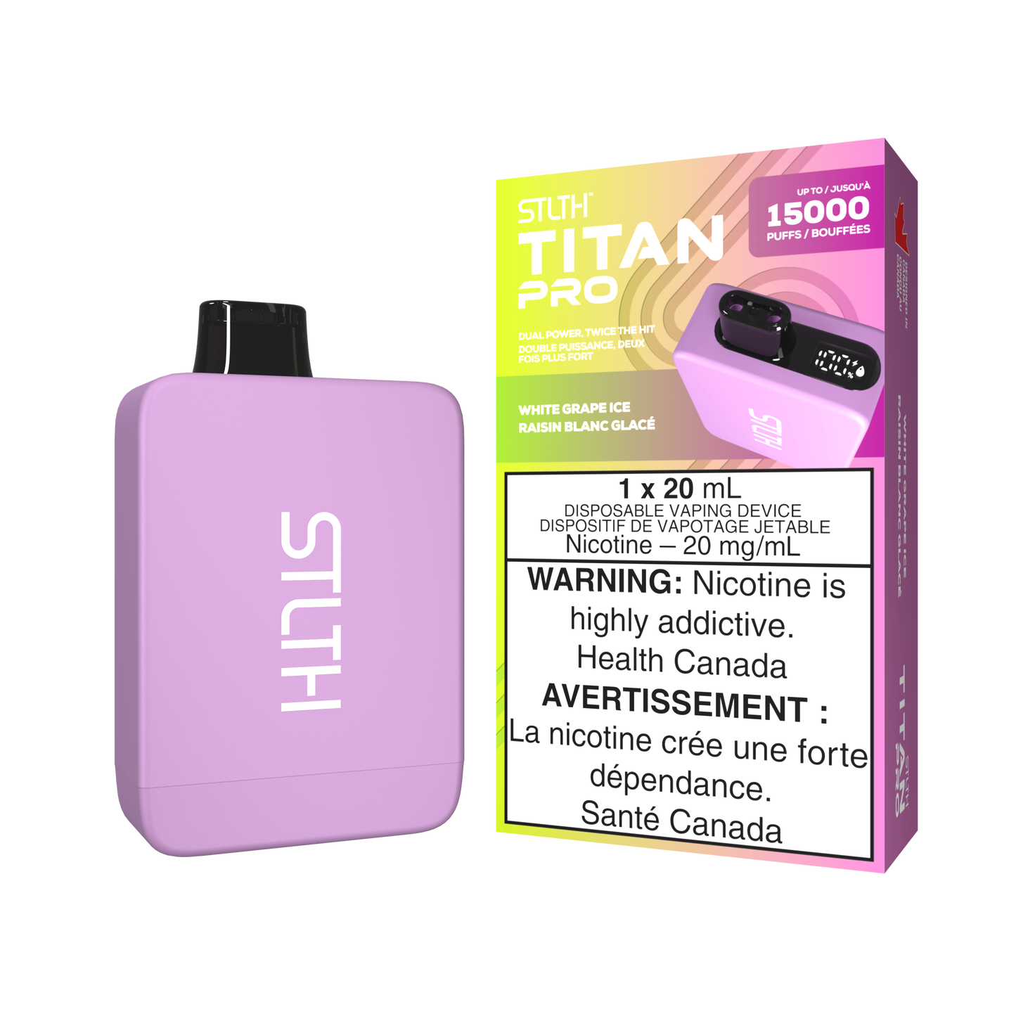 STLTH TITAN PRO 15K PUFFS (ON)- ALL FLAVORS