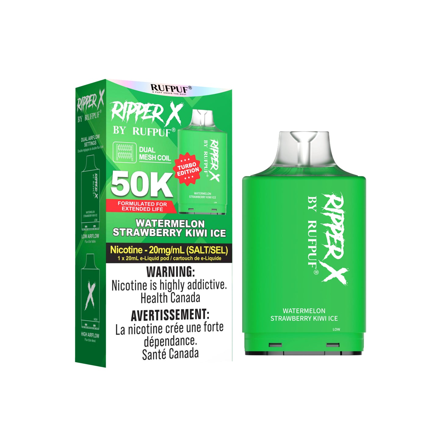 RIPPER X BY RUFPUF PODS 50K PUFFS