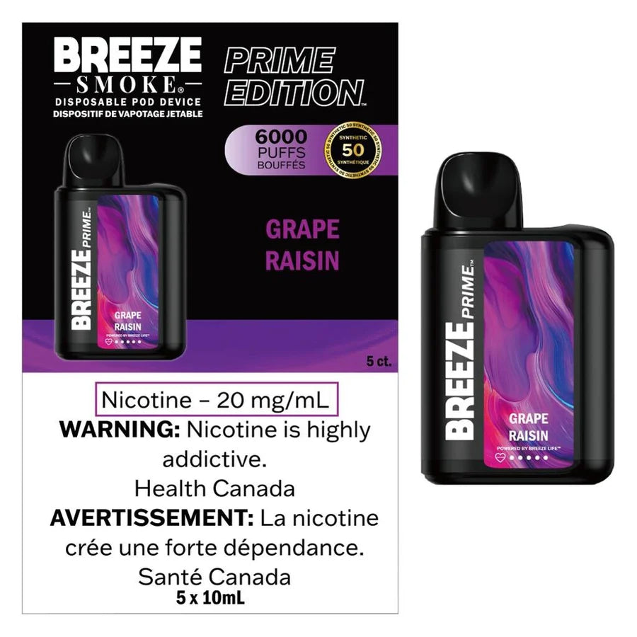 BREEZE PRIME S50 6000 PUFFS (ONTARIO)