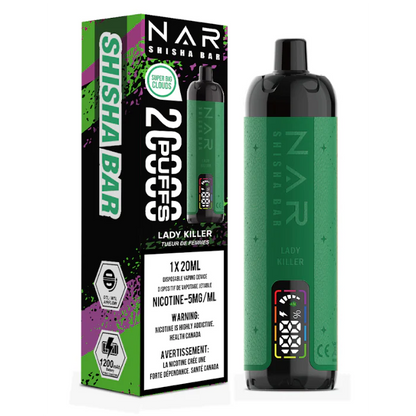 NAR SHISHA BAR 20K PUFFS - ALL FLAVOURS